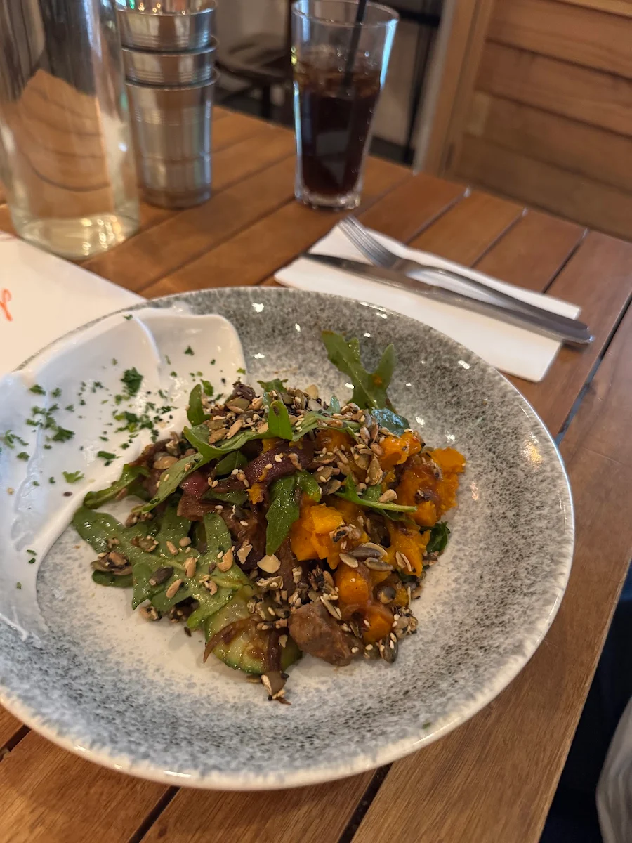 Braised Lamb & Pumpkin Salad