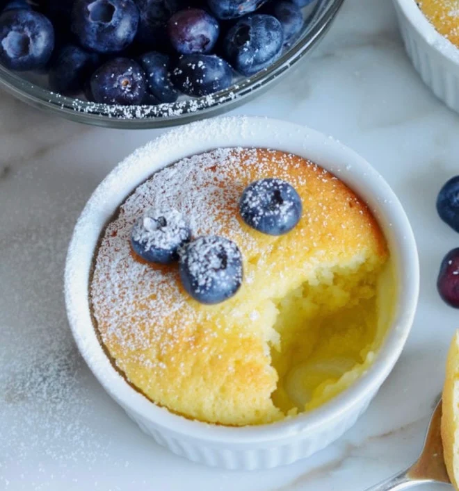 Lemon & Mixed Berry Pudding