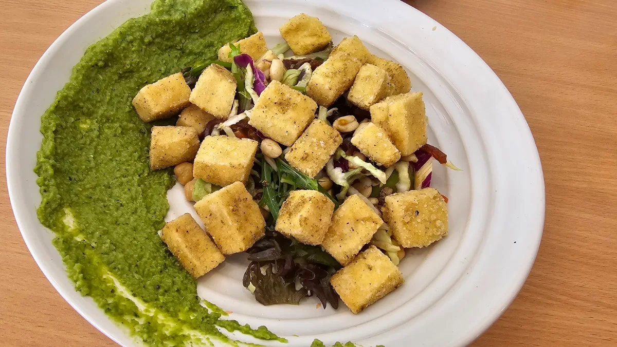Marinated Crispy Tofu Salad