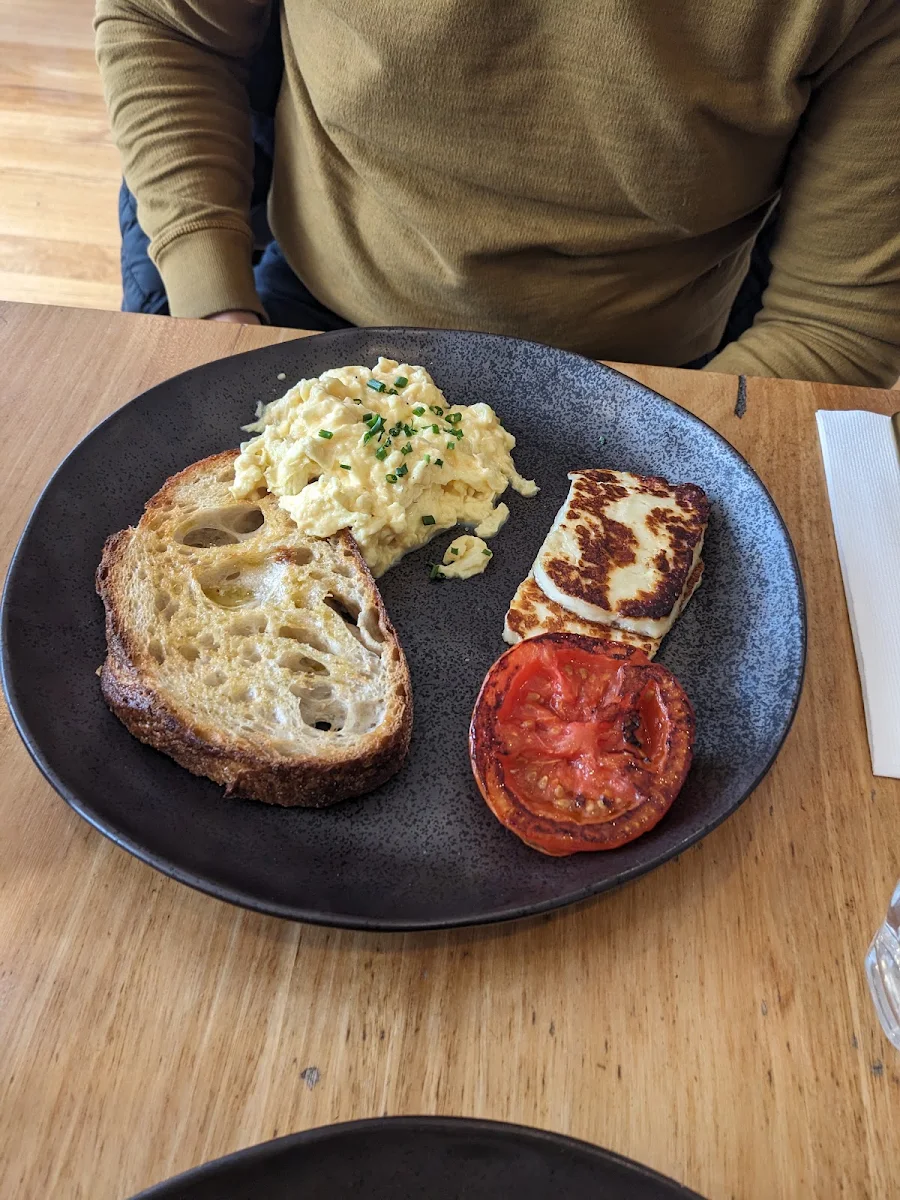 Truffle Scrambled Eggs on Sourdowch