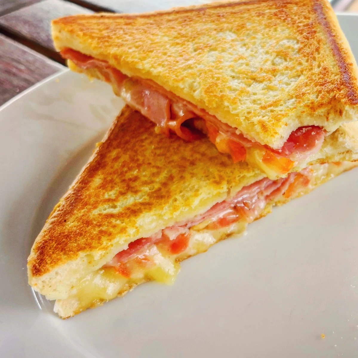 Ham and Cheese Toast Sandwich