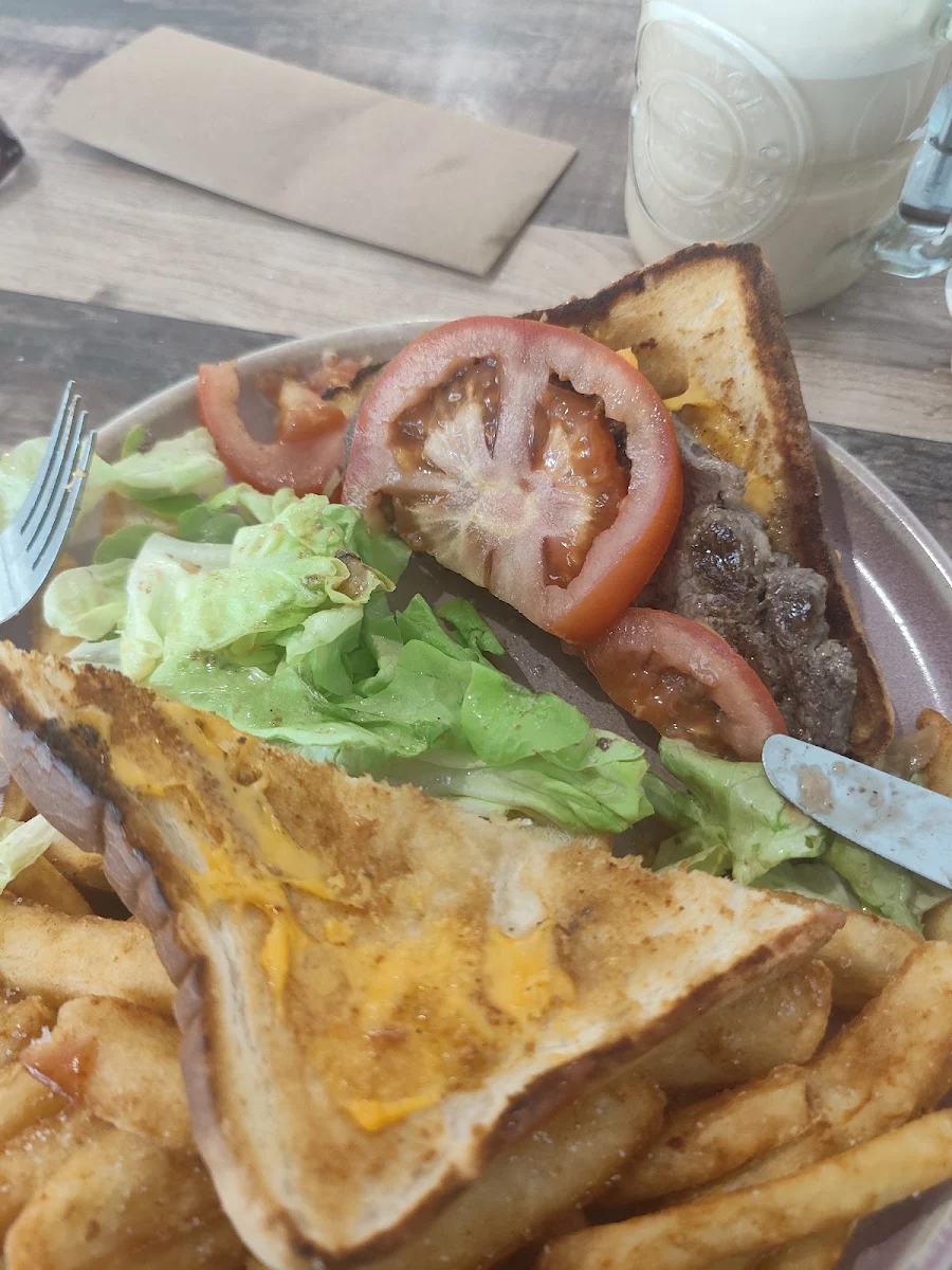 Steak Sandwich, Sticks & Stones Espresso