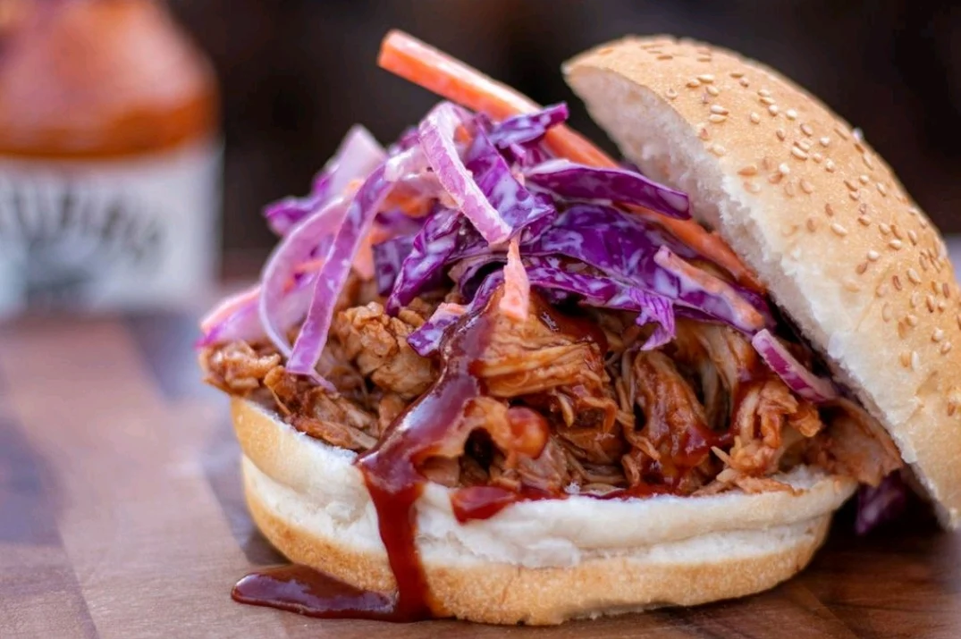 Pulled Pork Burger, The Fat Parcel Food Van