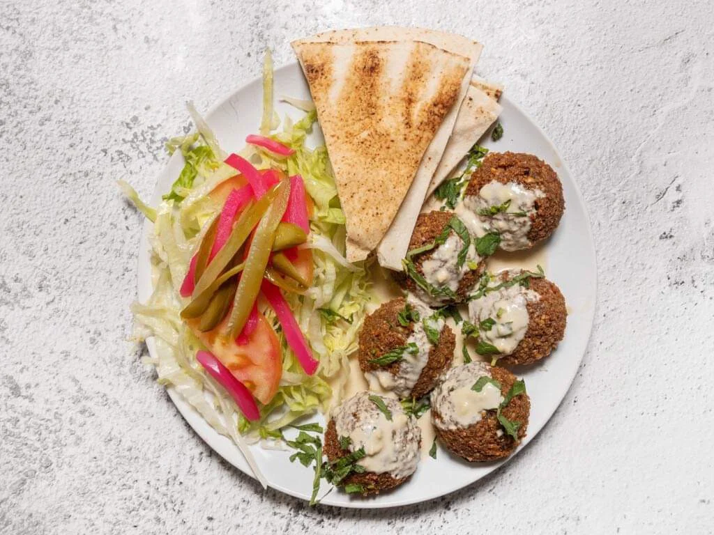 Falafel Open Plate