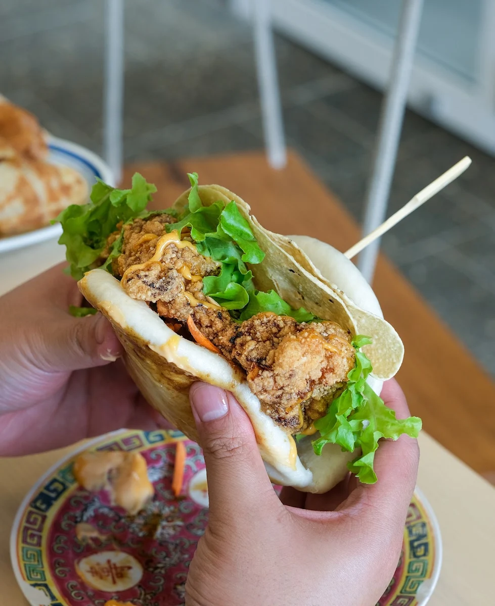 Crispy Chicken, Roti and Bao