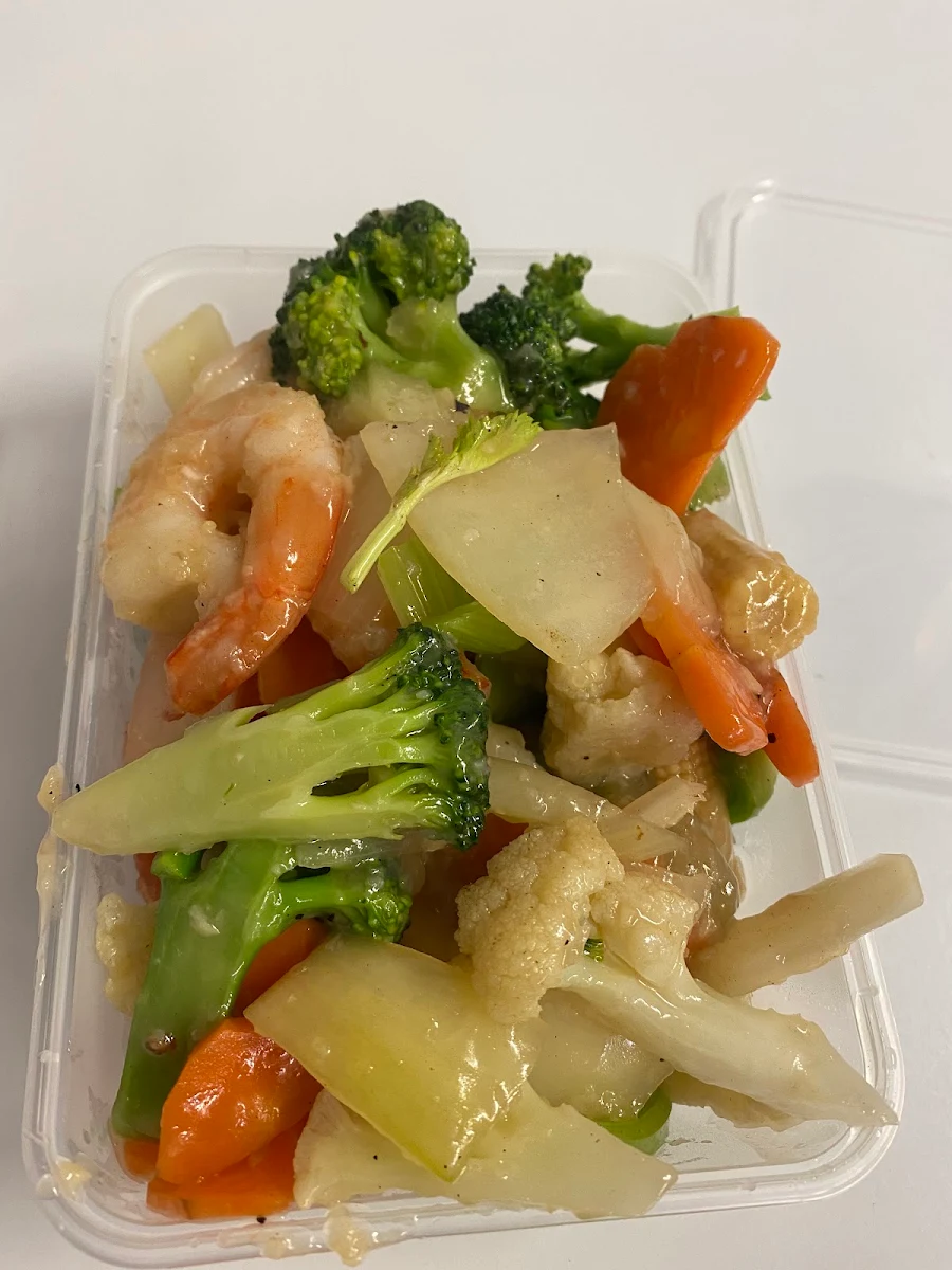 King Prawns with Mixed Vegs