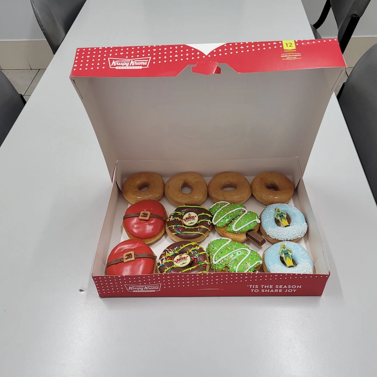 12 Christmas Donuts