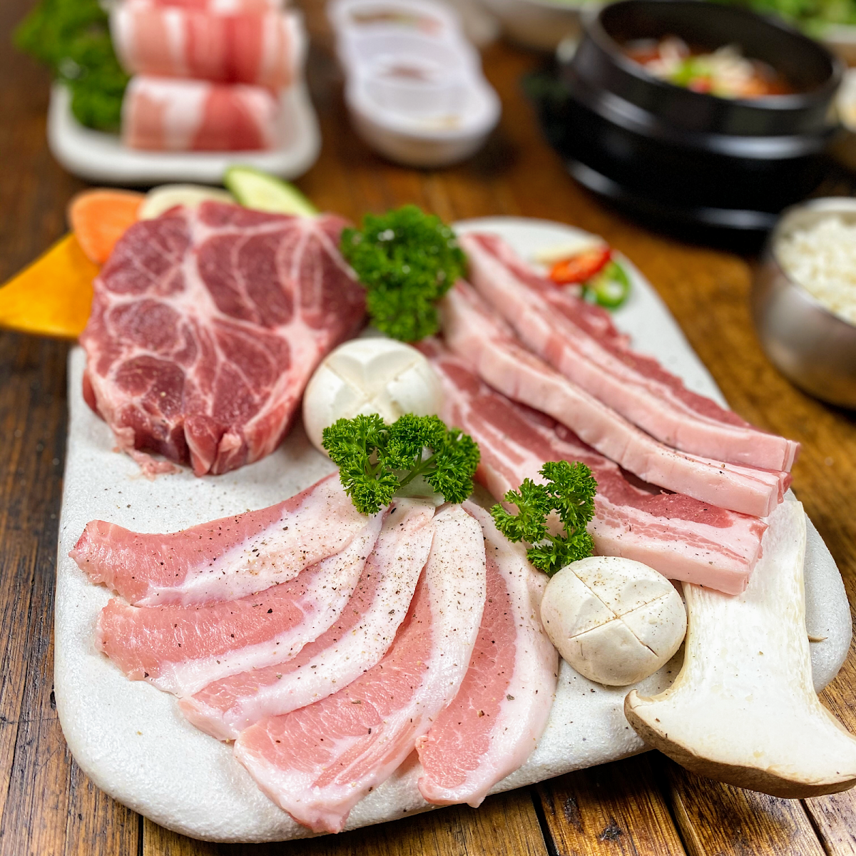 Pork Set, DAMSO Korean BBQ