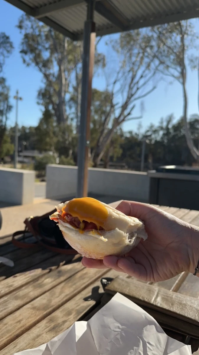 Egg and Bacon Burger