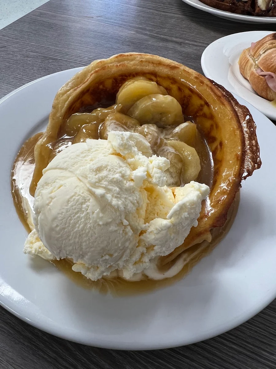 Banana Foster Waffle Bowl