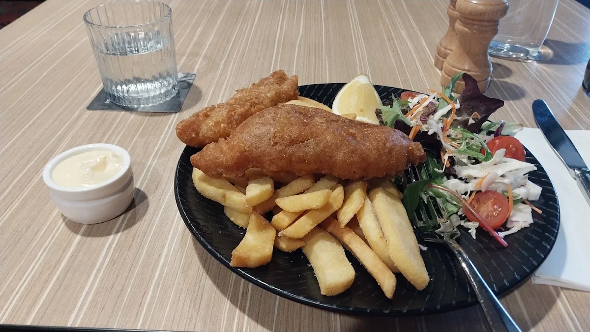 Fish and Chips, Madame Za Restaurant and Bar