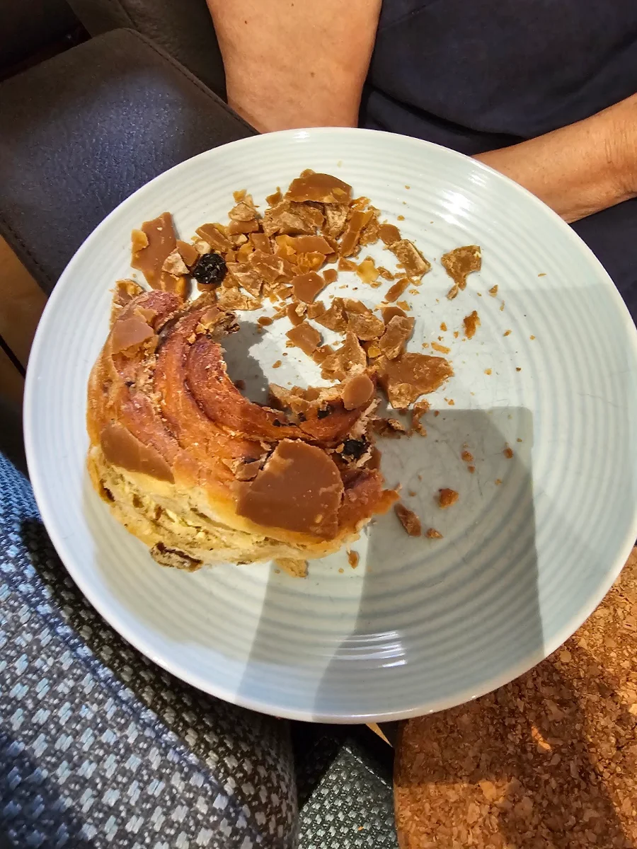 Stale Coffee Scroll, Bakers Delight Sanctuary Lakes