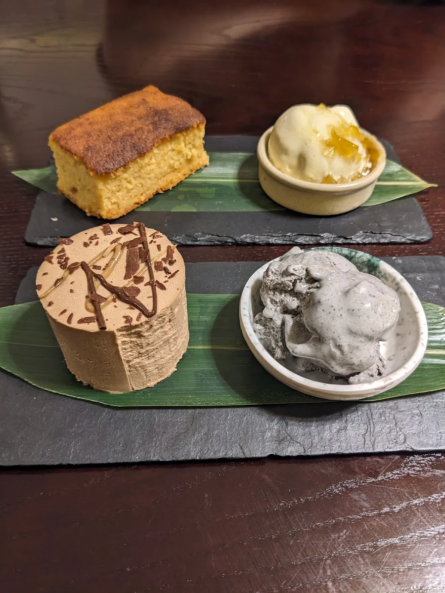 Yuzu Citrus Castella Cake and Mars Bar Mousse