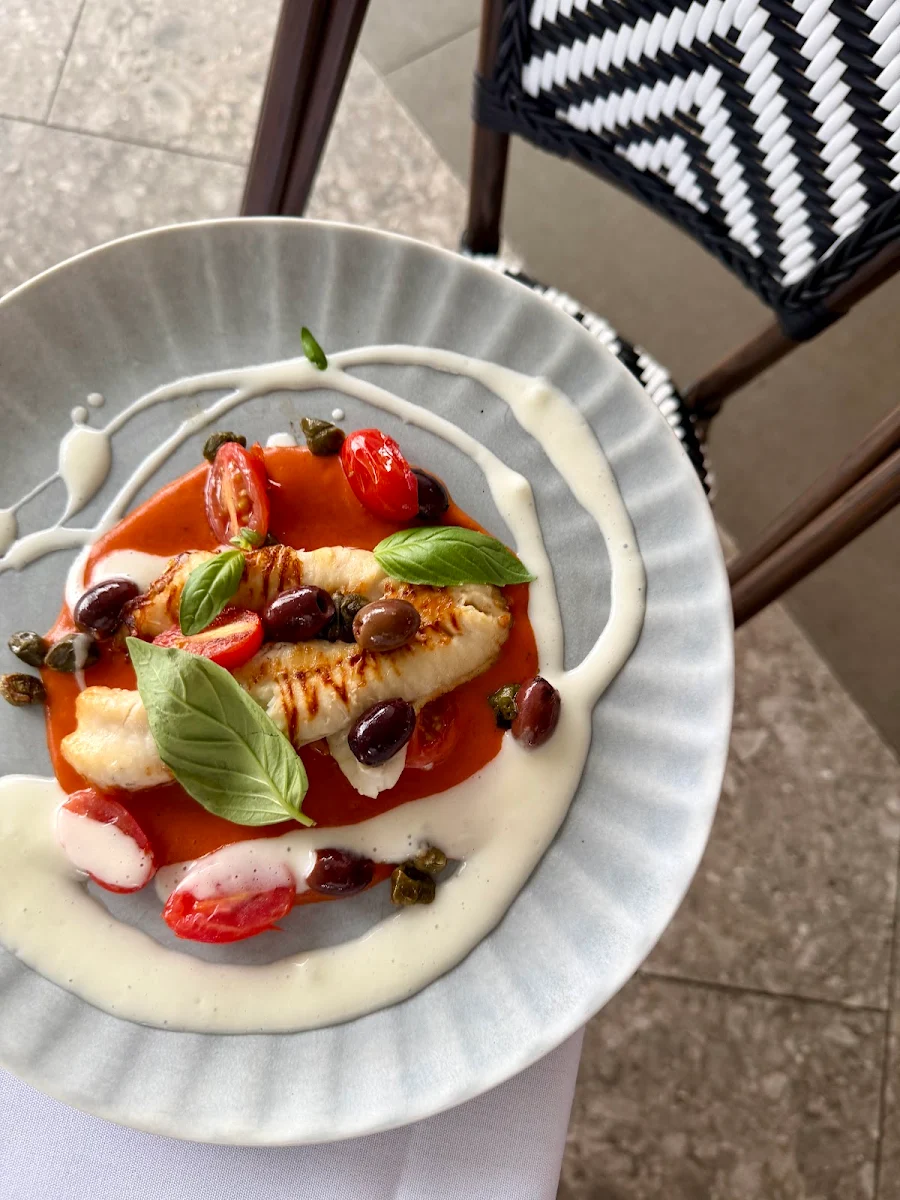 Caprese Buffalo Mozzarella Tomato and Basil Emulsion