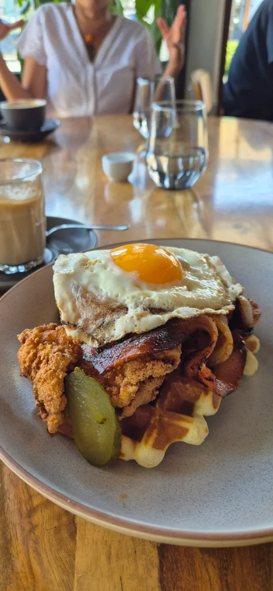Spiced Fried Chicken Waffle
