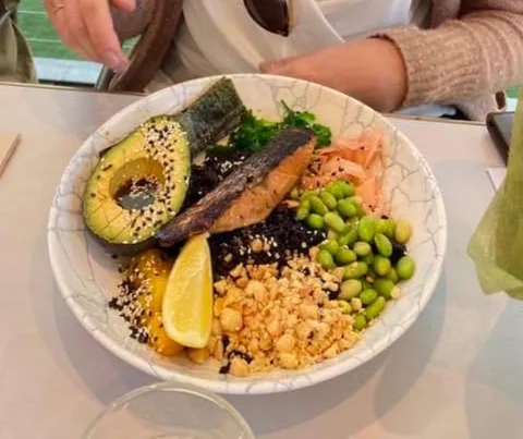 Teriyaki Salmon Poke Bowl