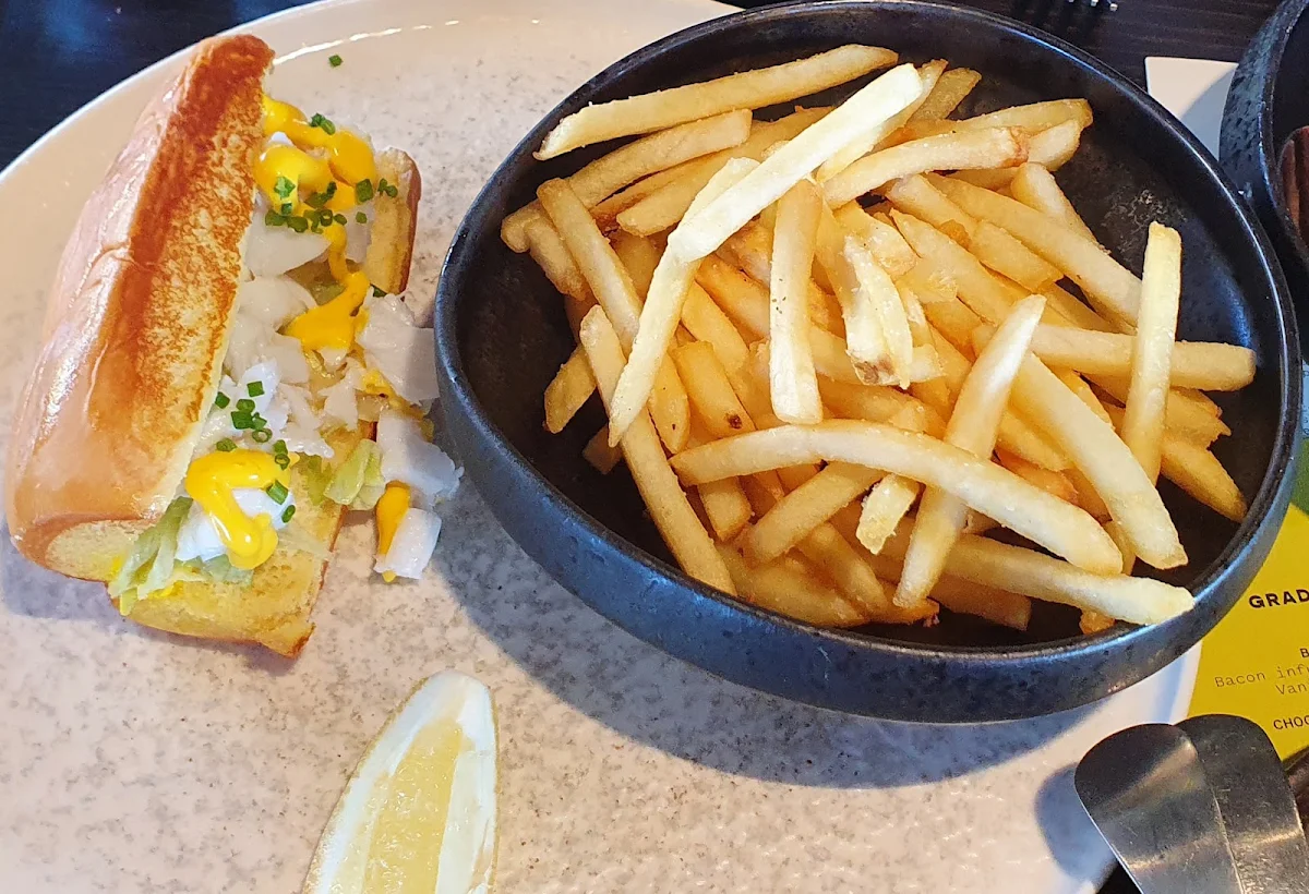 Lobster Roll with French Fries
