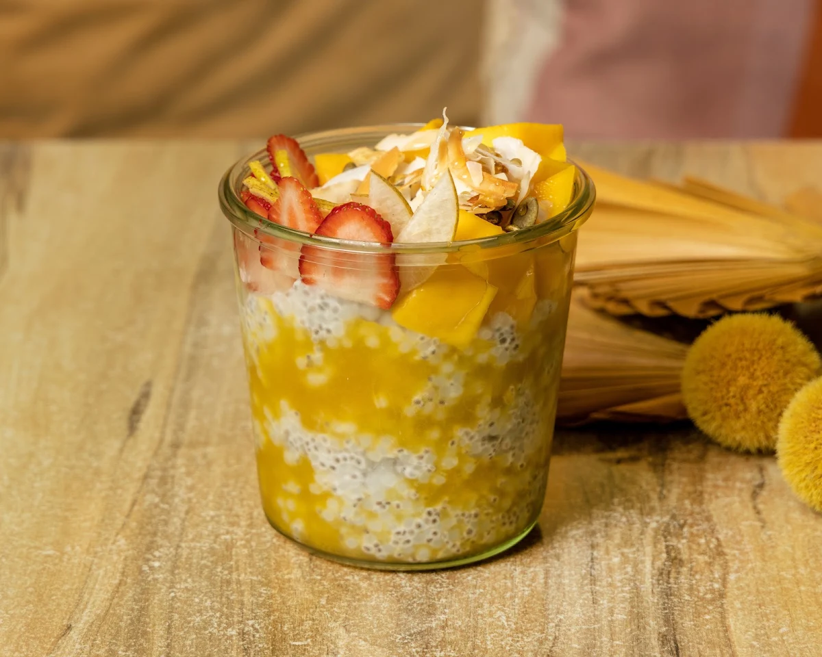 Tapioca Chia Pudding with Mango