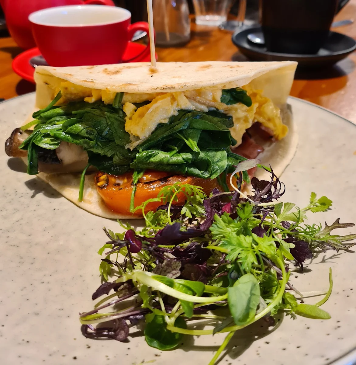 Breakfast Wrap, Grounds For Coffee