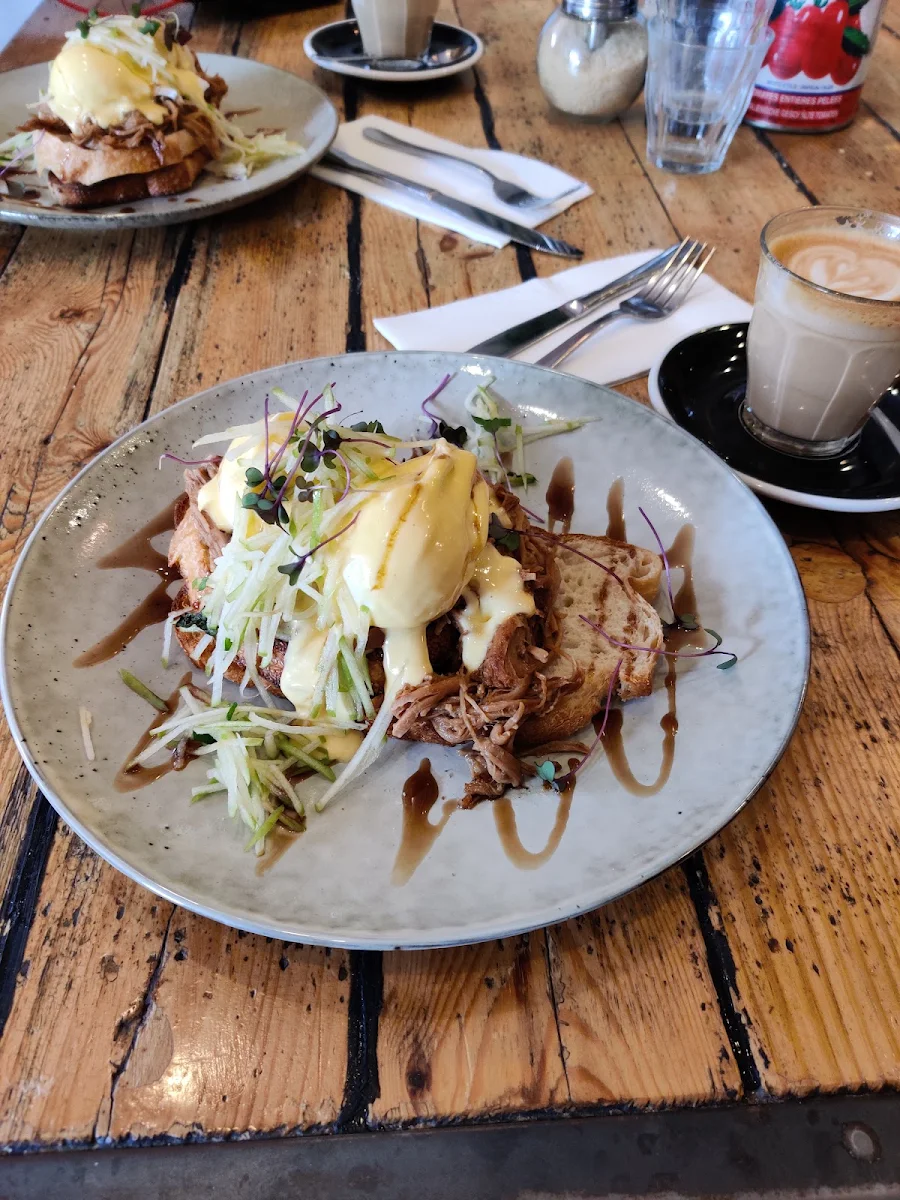 Pulled Pork Benedict, Son of Tucci Cafe Mount Waverley
