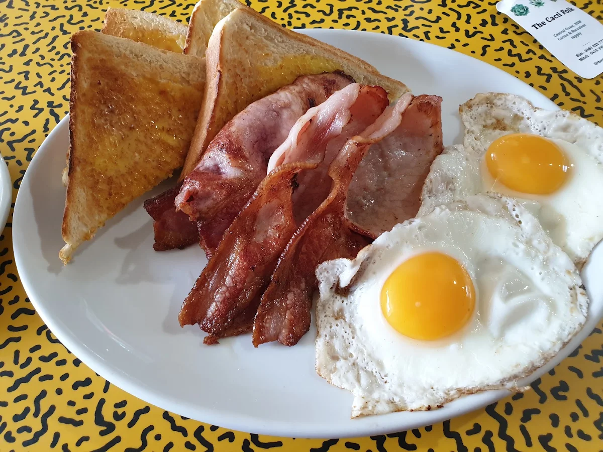Egg and Bacon on Toast Breakfast