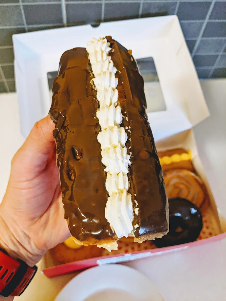 Chocolate Eclair, Donut King Merrylands Stockland K110