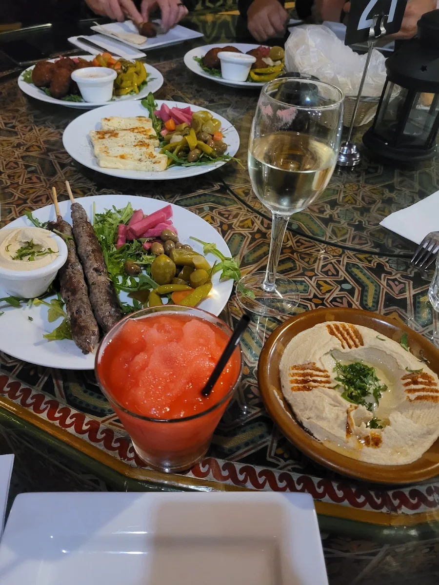 Mixed Mezza Plate, Arabian Lounge