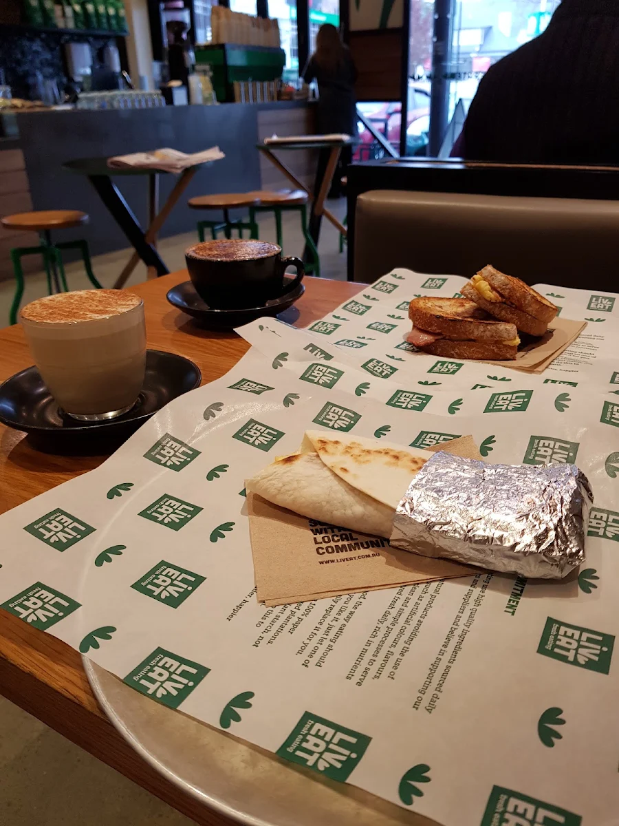 Coffee and Breakfast Sandwich & Wrap