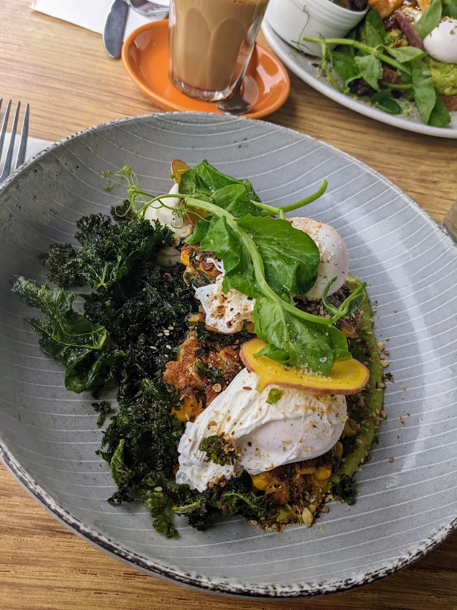 Kale and Corn Fritters