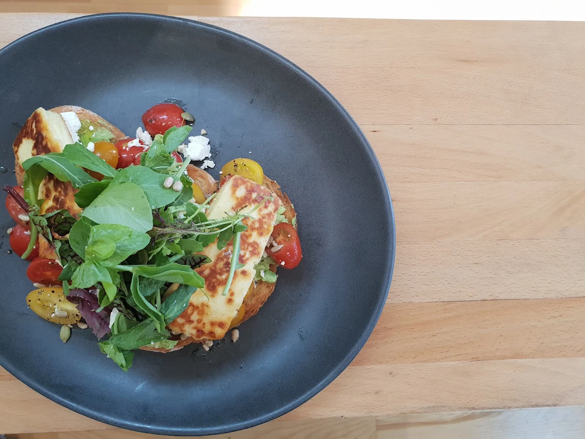 Smashed Avocado and Haloumi