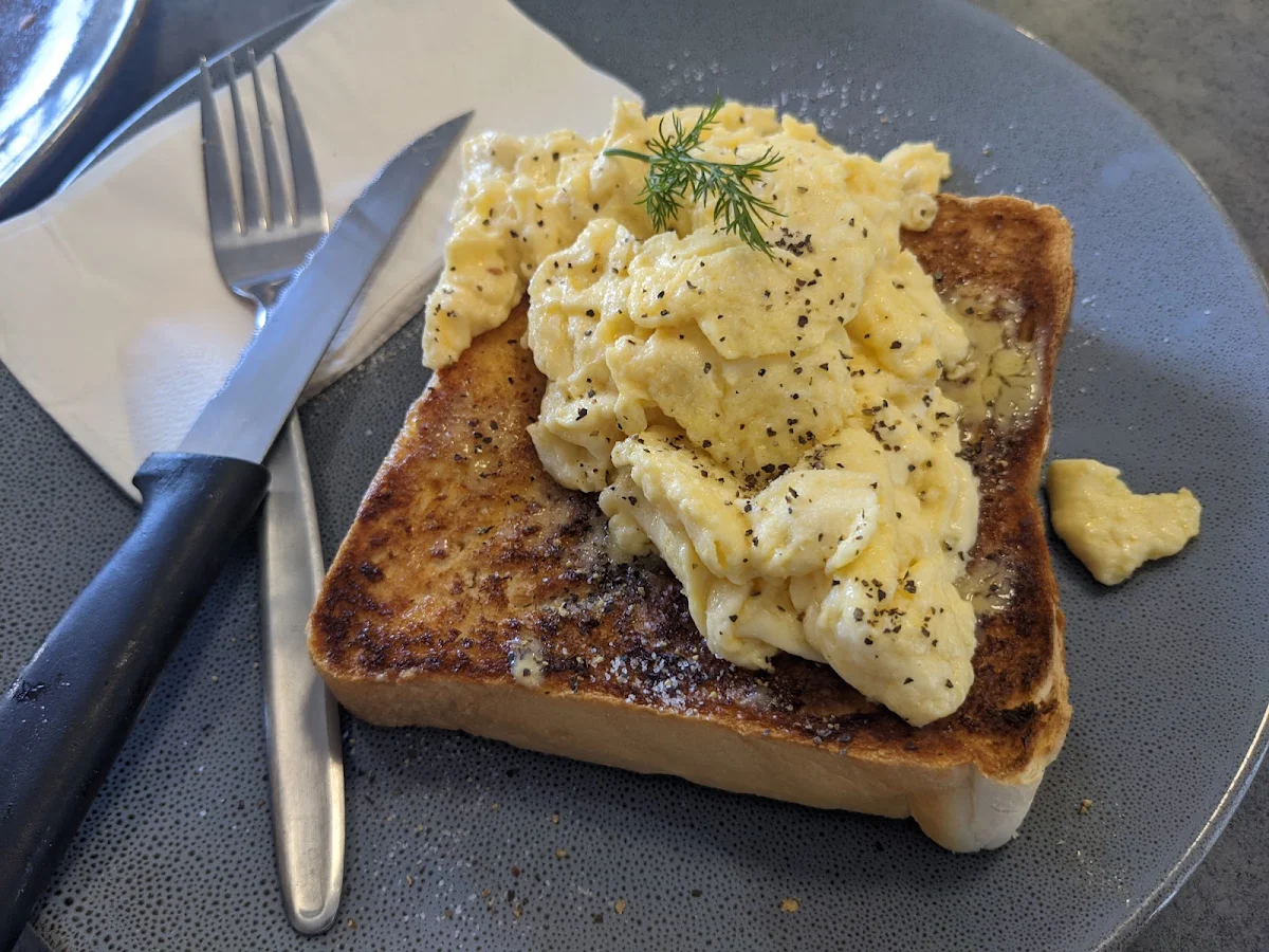 Scrambled Eggs on Toast
