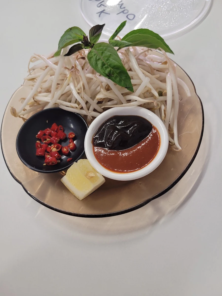 Condiments for Pho, Cheryl-Lyn's Cafe