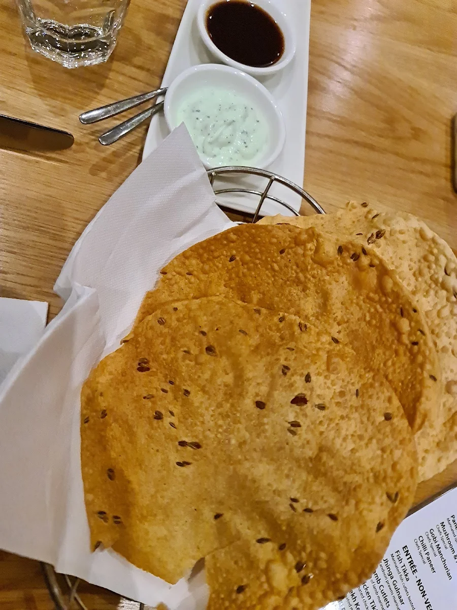 Papadums, Avatar Indian Cuisine Balwyn