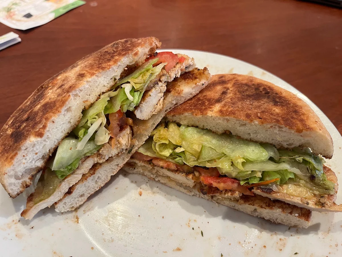 Grilled Chicken Burger & Salad