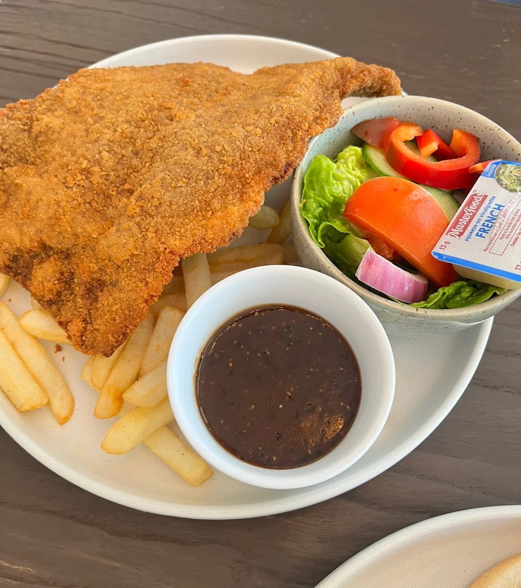 Beef Schnitzel, Peterson’s Blue Lime Cafe & Deli