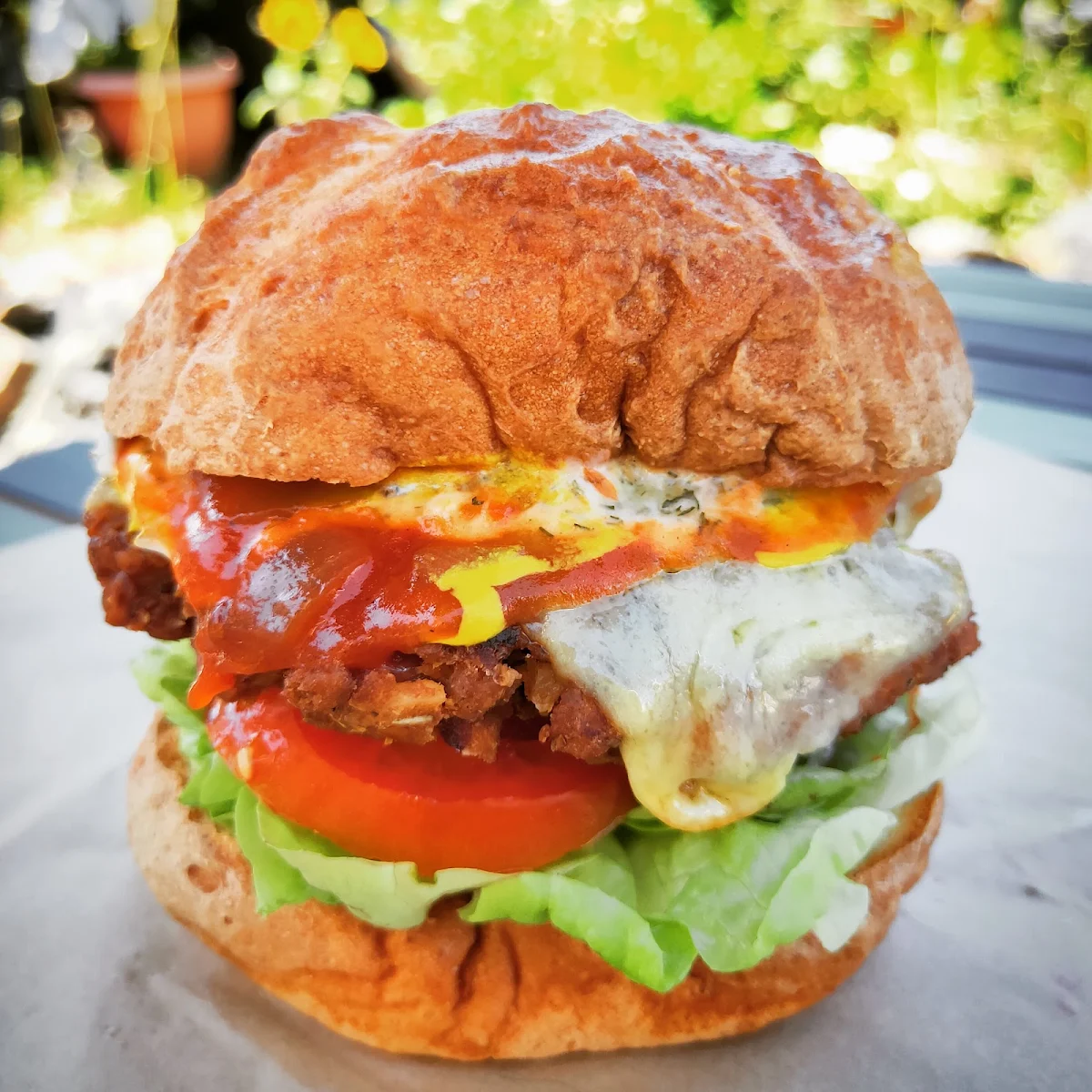 GG Vego Burger on Gluten Free Bun
