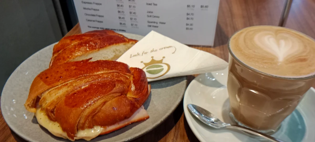 Ham and Cheese Croissant Sandwich