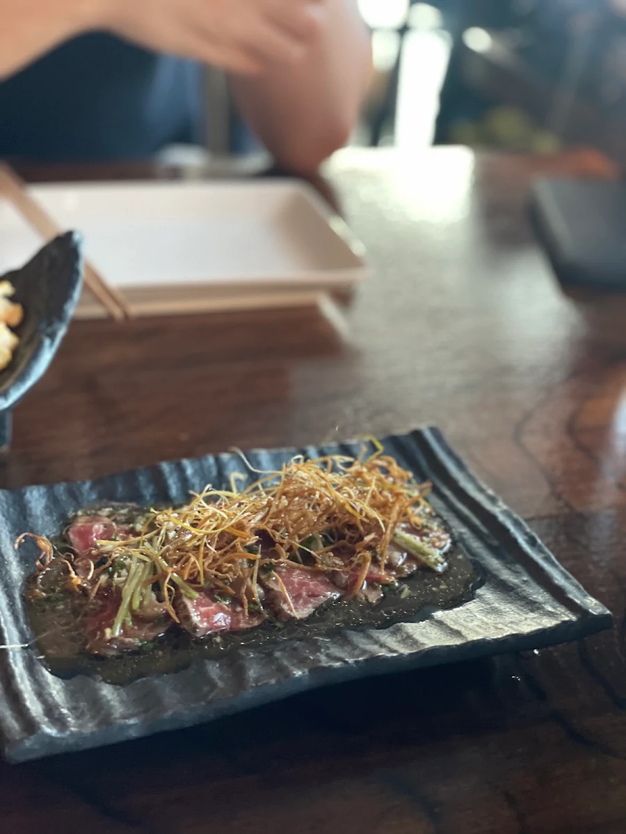 Beef Tataki, Saké Restaurant & Bar Hamer Hall