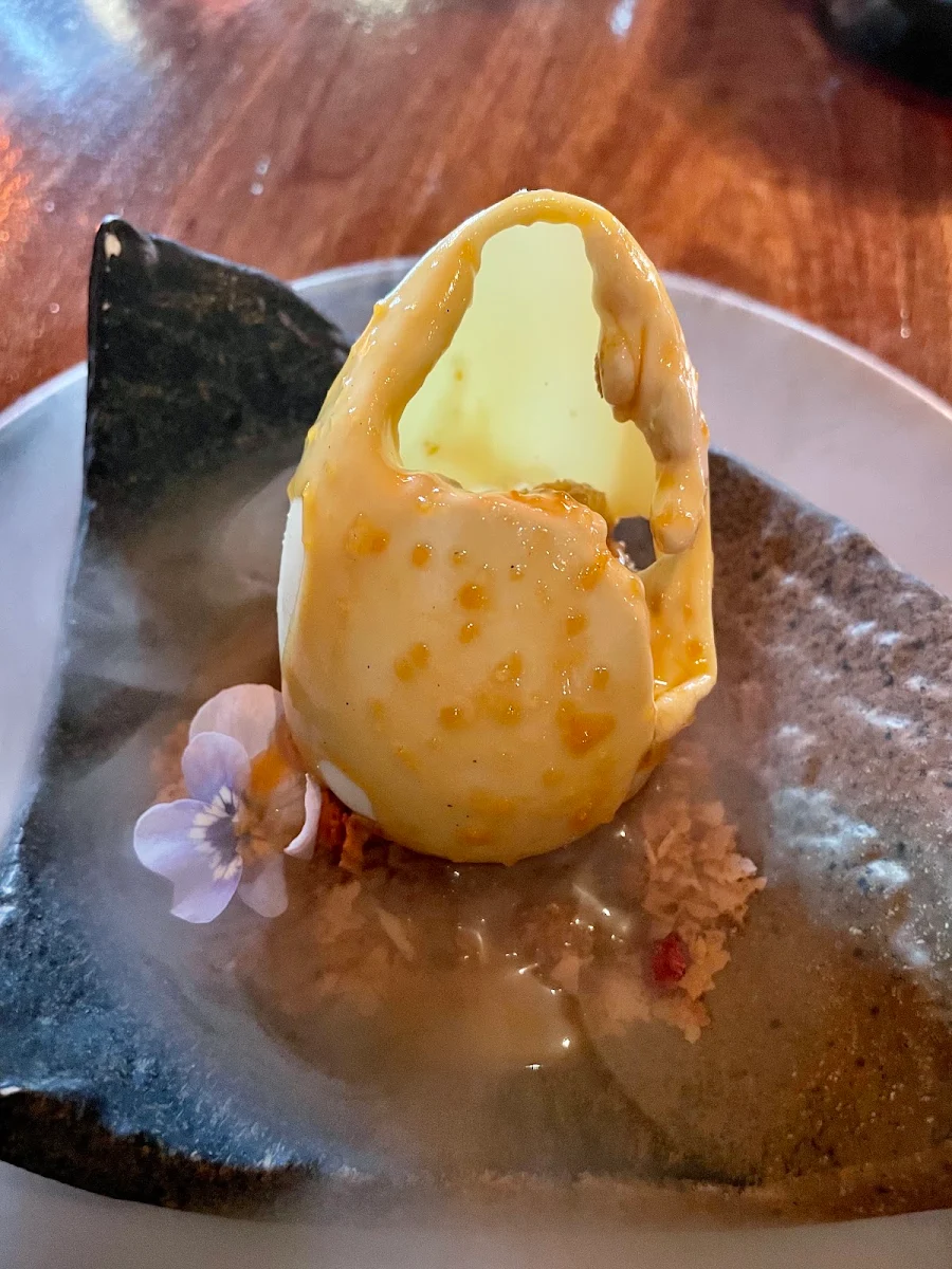 Dragon Egg Dessert, Saké Restaurant & Bar Hamer Hall