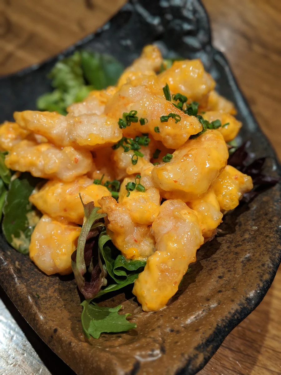 Popcorn Shrimp, Saké Restaurant & Bar Hamer Hall