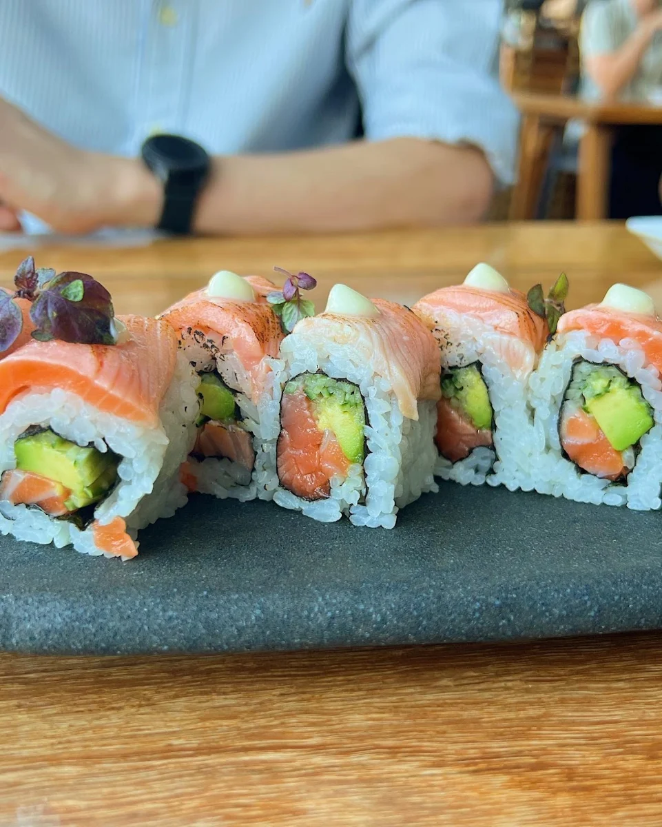 Salmon Avocado Roll, Saké Restaurant & Bar Hamer Hall