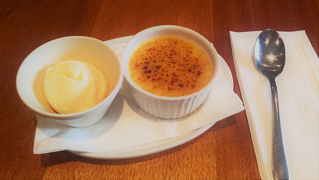 Vanilla Bean Crème Brûlée with Biscotti