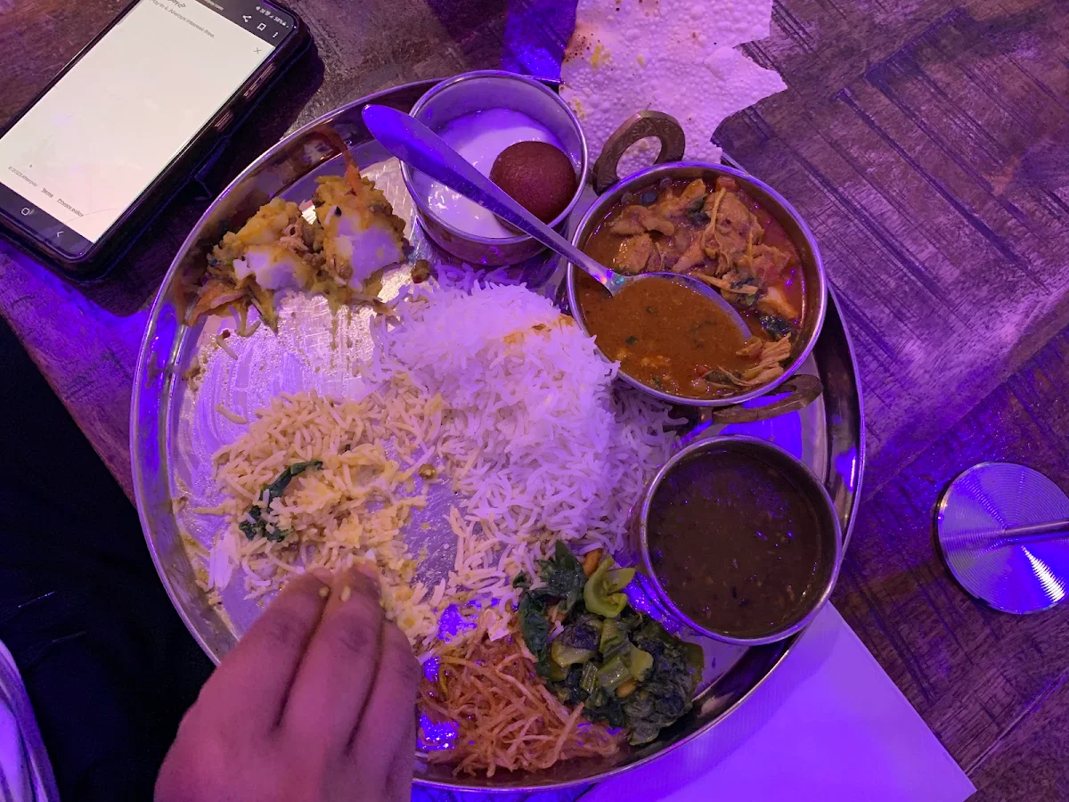 Chiken Thali, Lahana Restaurant and Bar