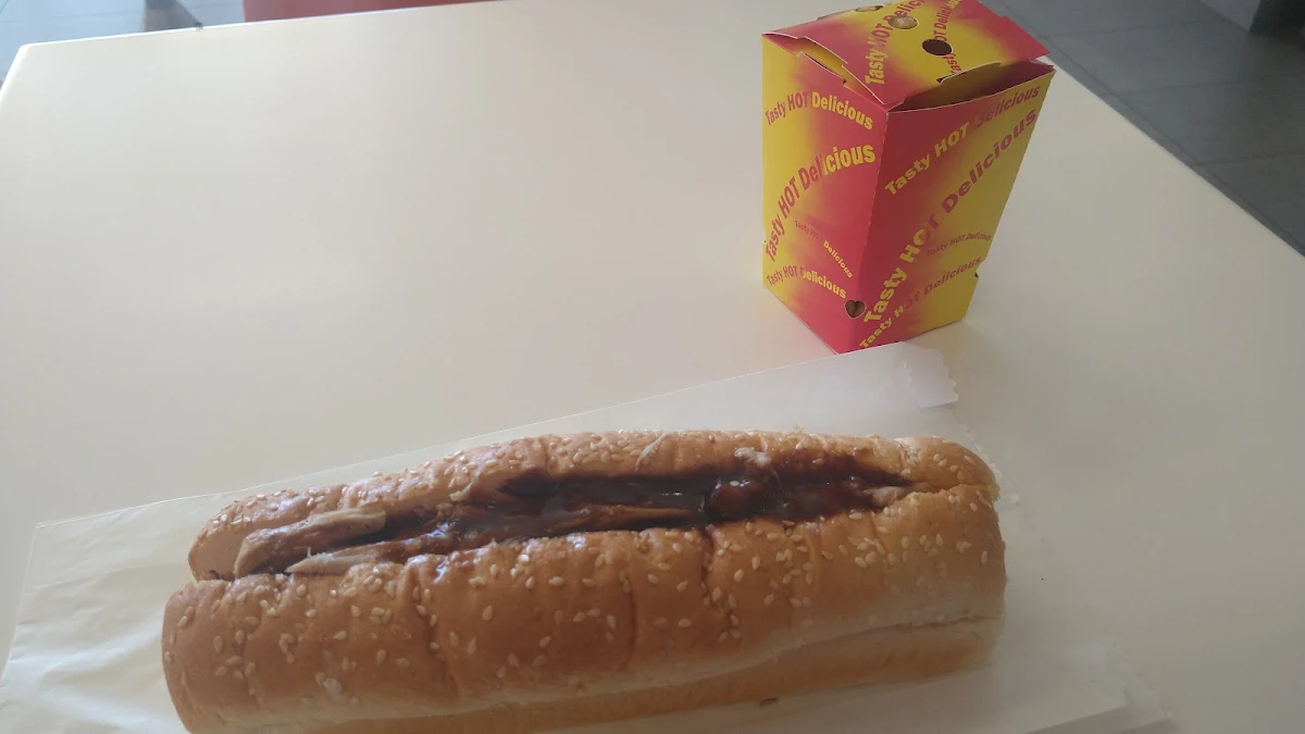 Roast Beef Roll & Chips, Coolabah Tree Cafe Haigslea