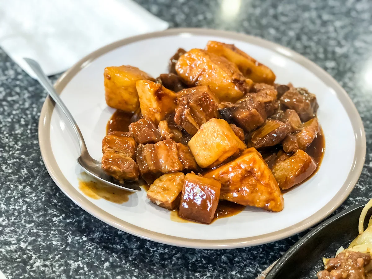 Five Spices Pork Belly with Fried Tofu