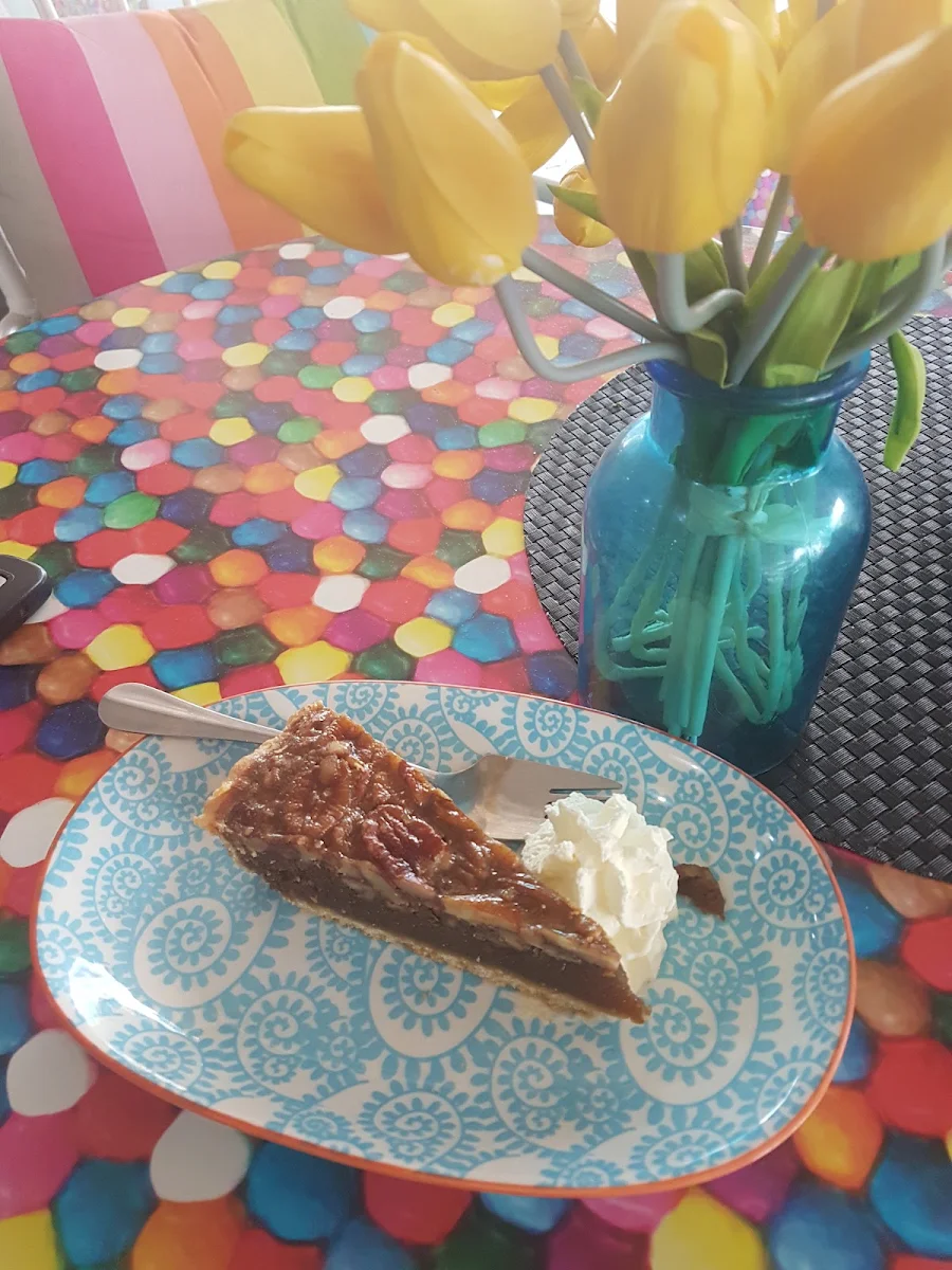 Pecan Pie with Cream