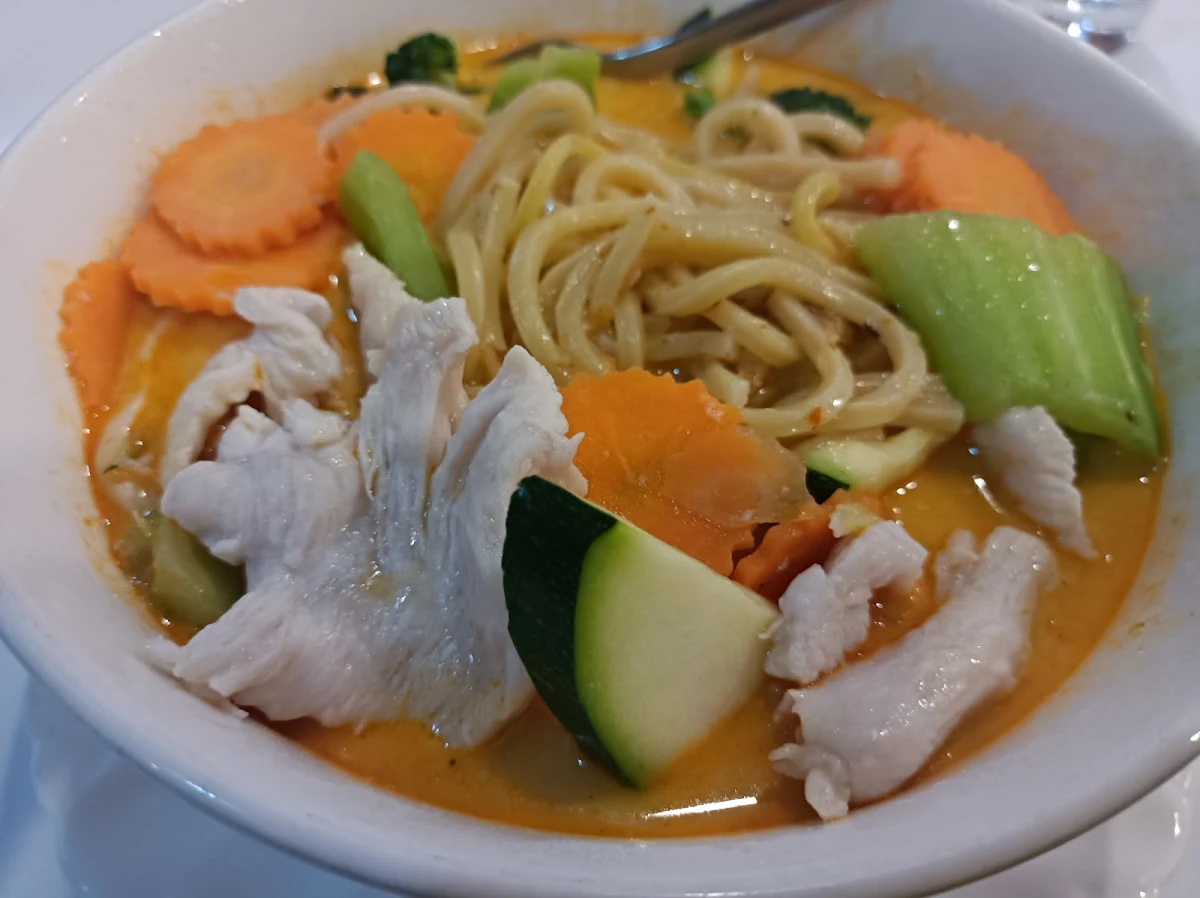 Chicken Laksa, Forks & Chopsticks Asian Restaurant