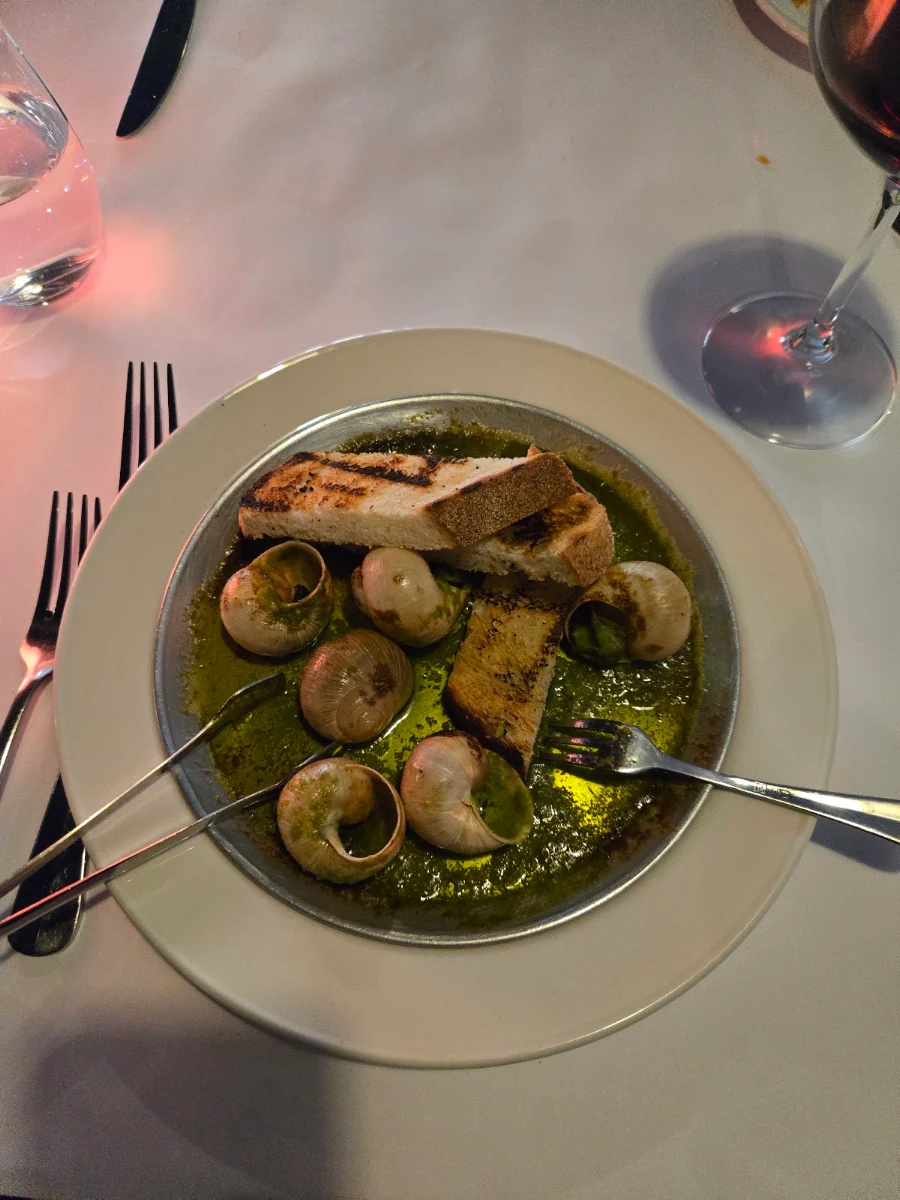 Escargots Persillade, Bistro de Paris North Melbourne