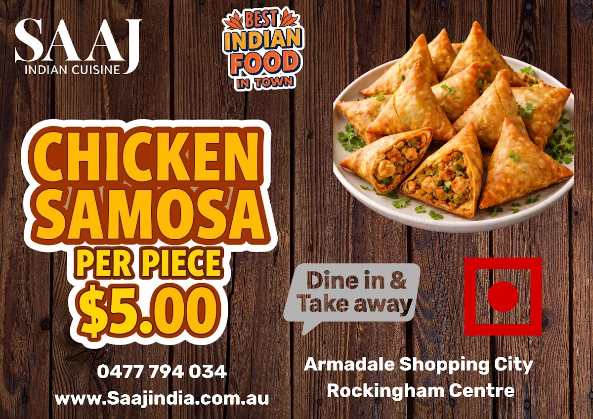 Highlights, Saaj Indian Cuisine