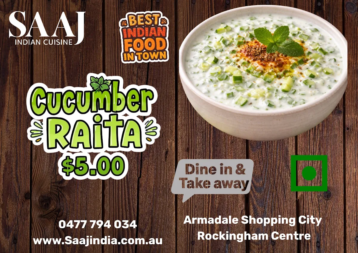 Highlights, Saaj Indian Cuisine